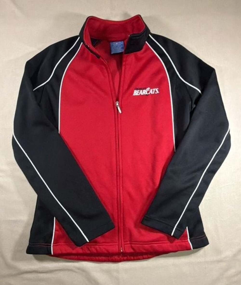 For Her Bearcats Track Jacket Size XS Red Black Full Zip